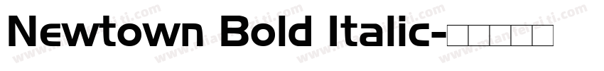 Newtown Bold Italic字体转换